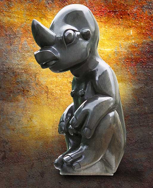 Bernard Matemera - Man changing into a rino